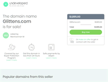 Tablet Screenshot of glittens.com